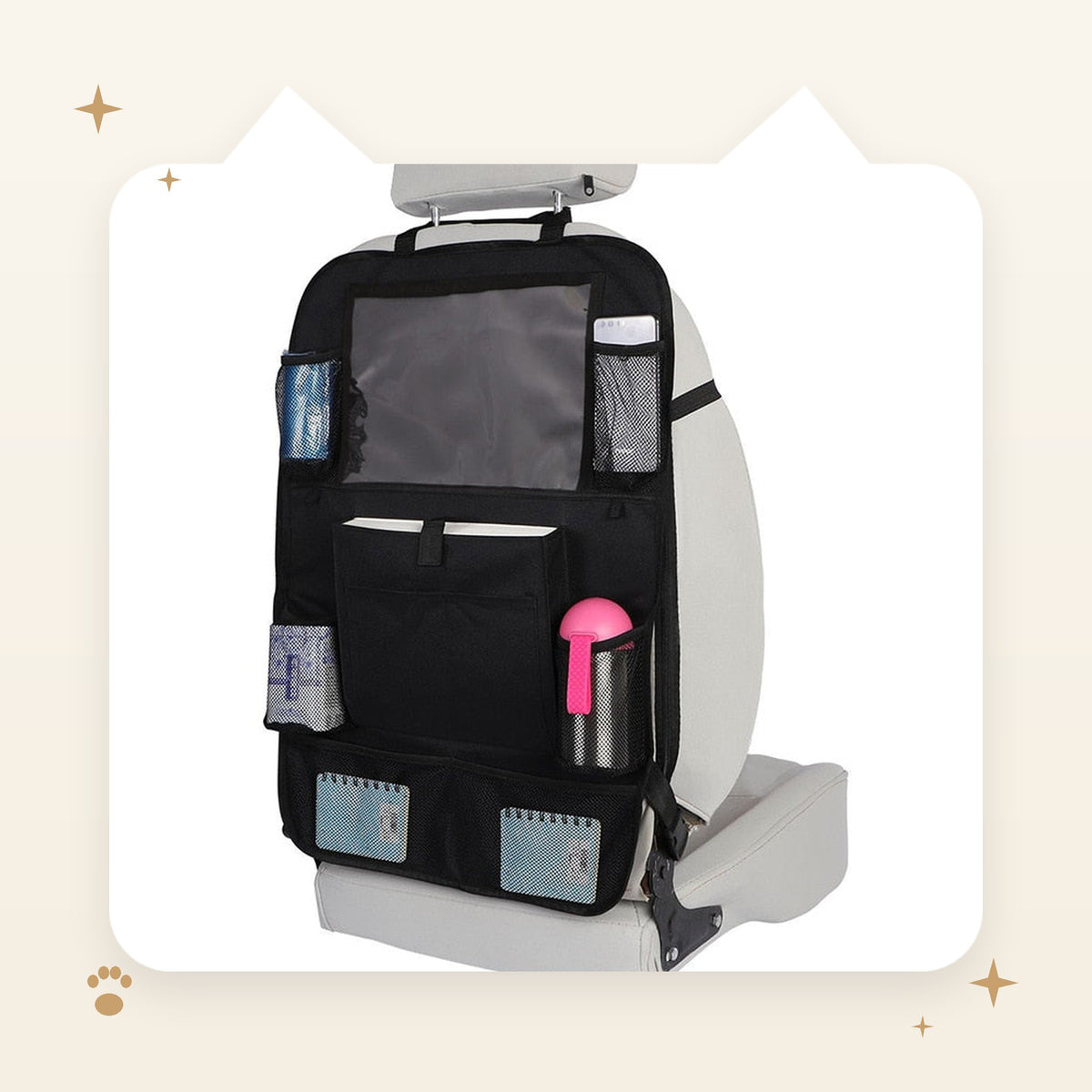 Backseat Organizer with Tablet Pocket