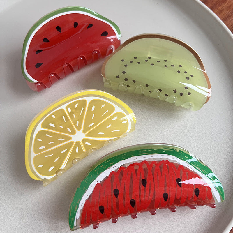 Fruit Slice Hair Claw Clip