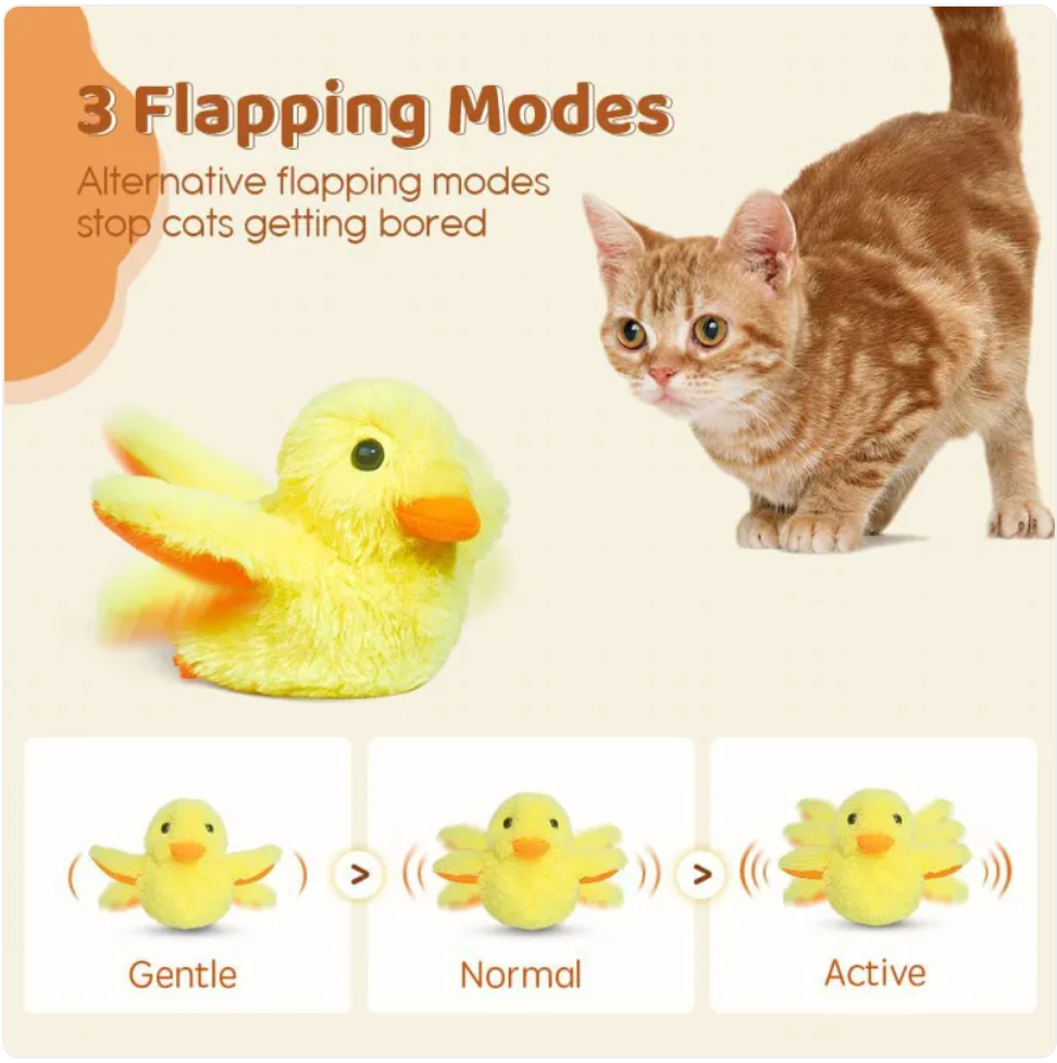 Wiggling Duck Cat Toy
