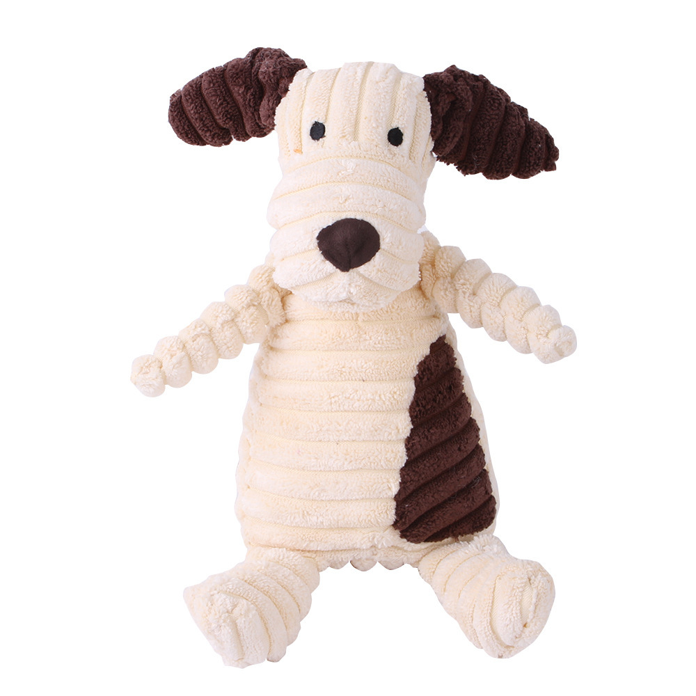 Corduroy Squeaky Plush Dog Toy