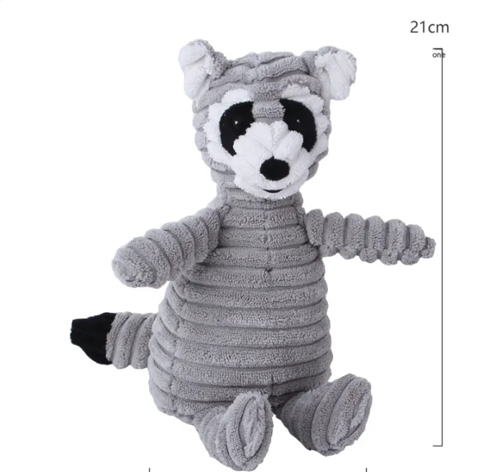 Corduroy Squeaky Plush Dog Toy