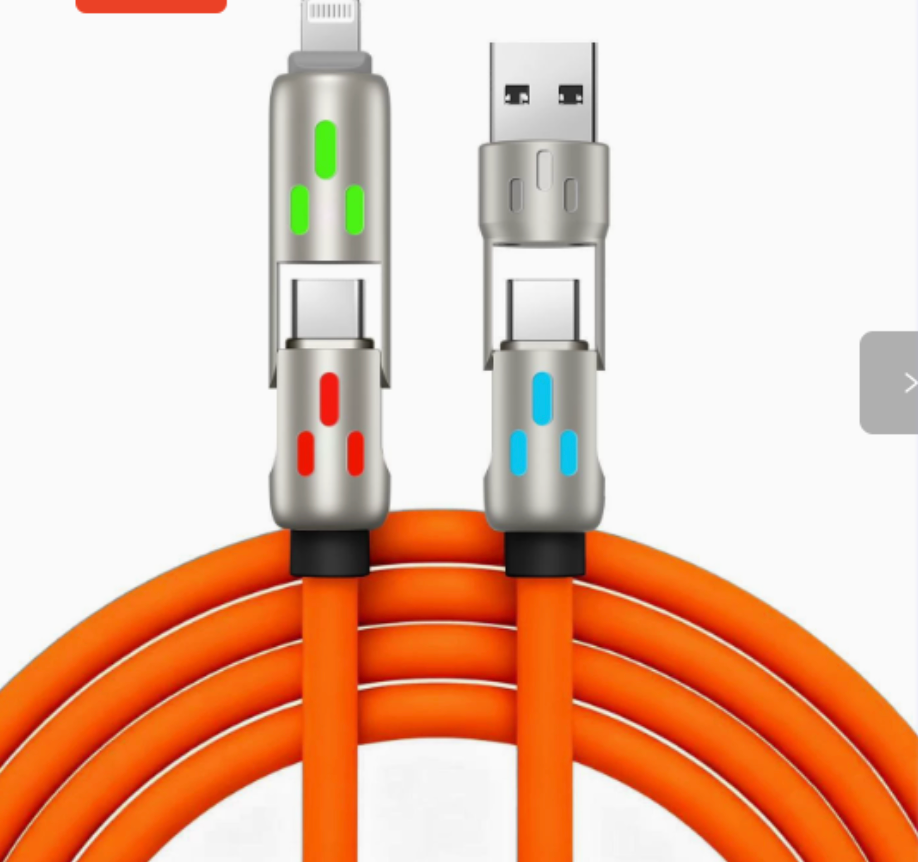 4-in-1 Glow Charging Cable