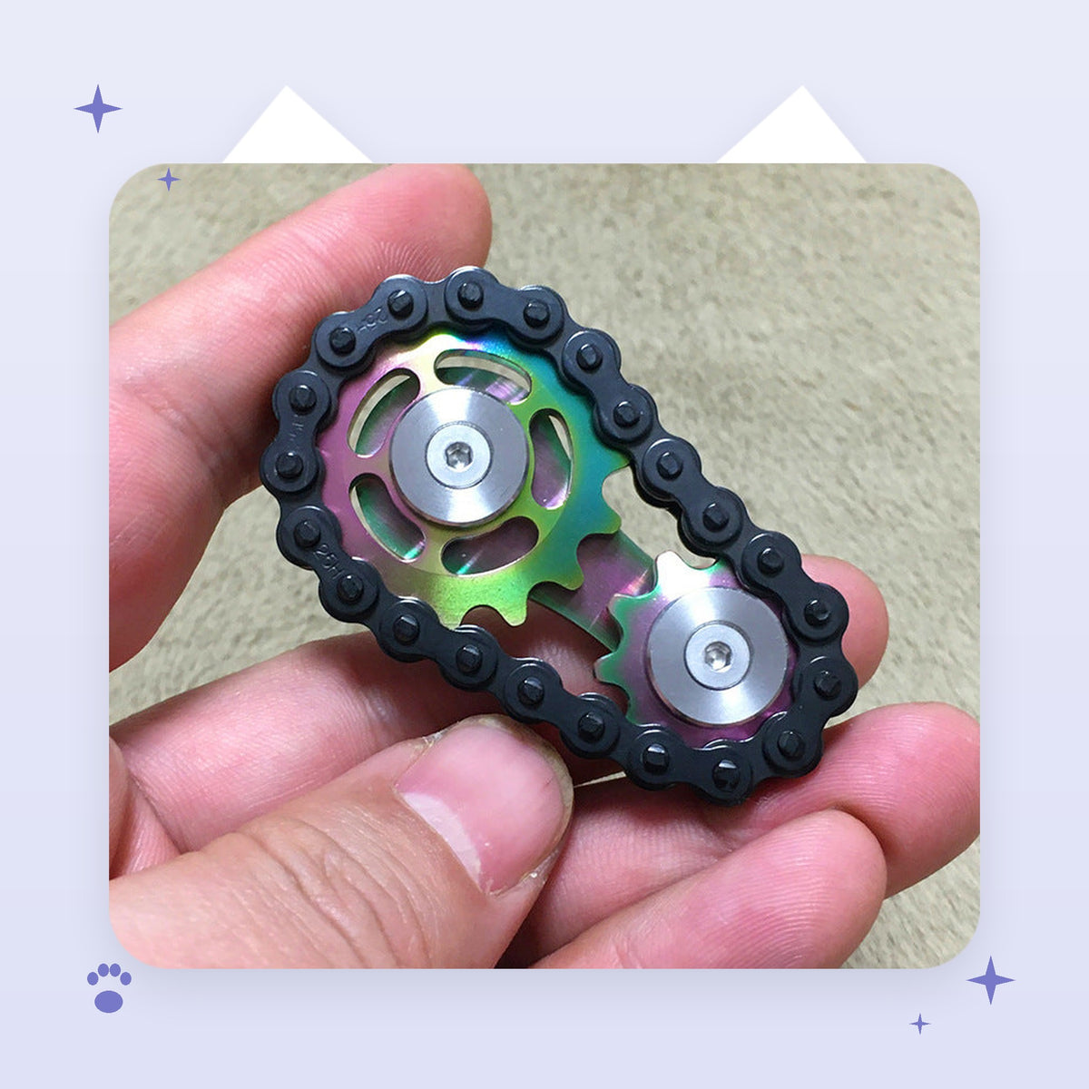 Gear & Chain Fidget Spinner