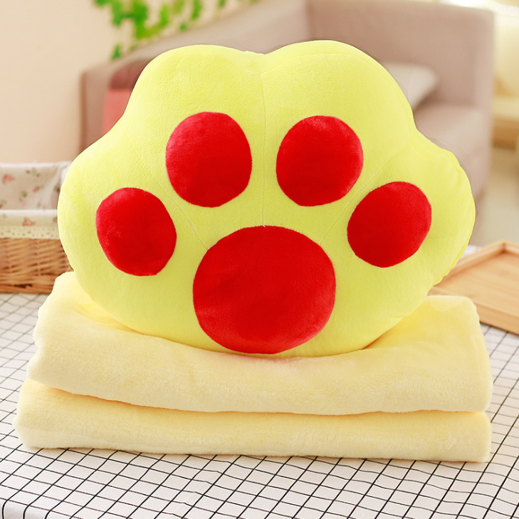 Kitty Paw Pillow & Blanket