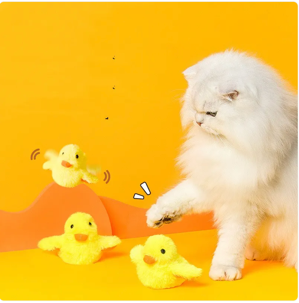 Wiggling Duck Cat Toy