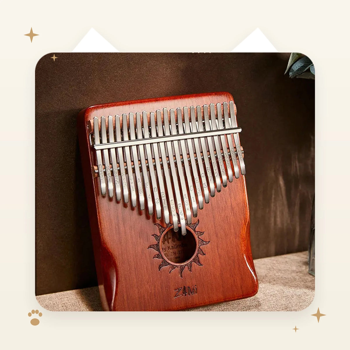 21-Key Kalimba Thumb Piano