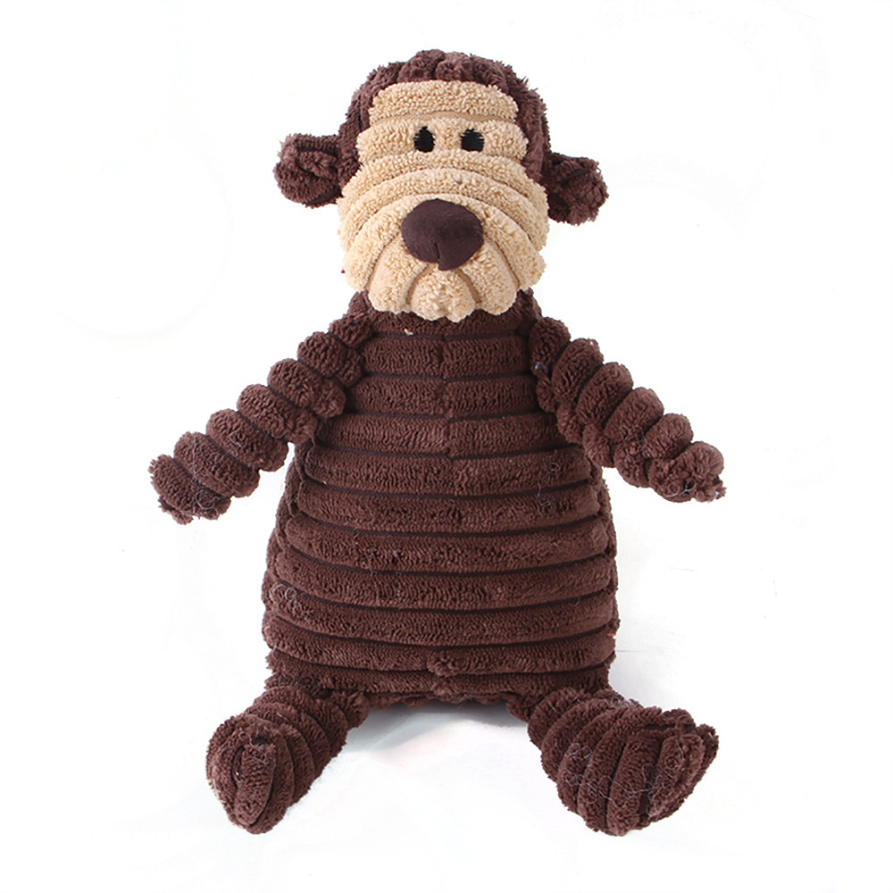 Corduroy Squeaky Plush Dog Toy