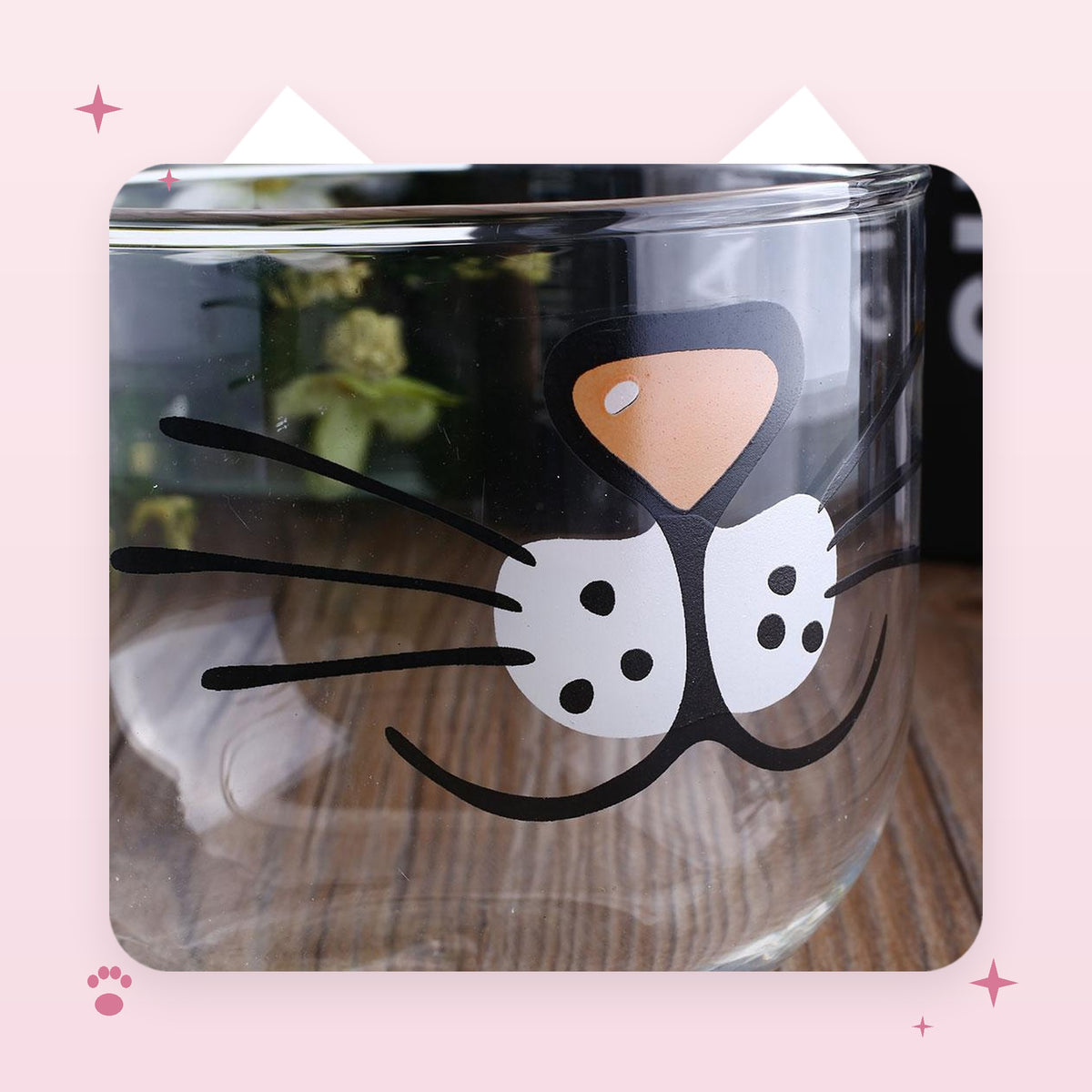 Cat Whiskers Glass Mug