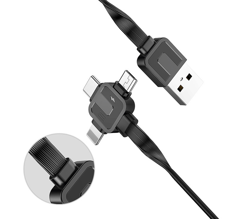 Retractable 3-in-1 Cable Puck