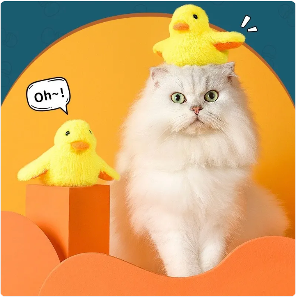 Wiggling Duck Cat Toy