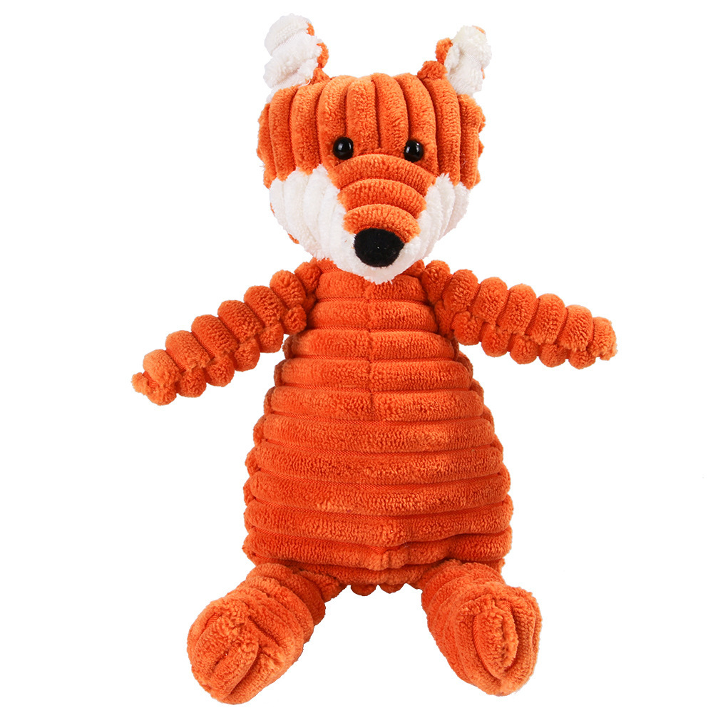 Corduroy Squeaky Plush Dog Toy
