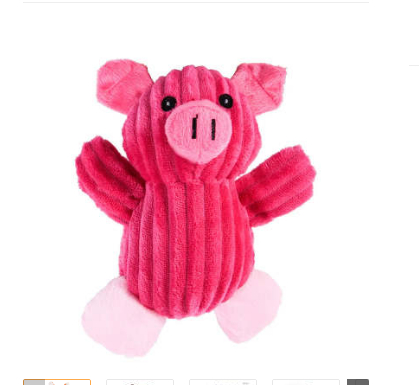 Corduroy Squeaky Plush Dog Toy