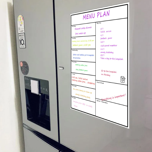 Magnetic Weekly Whiteboard Planner