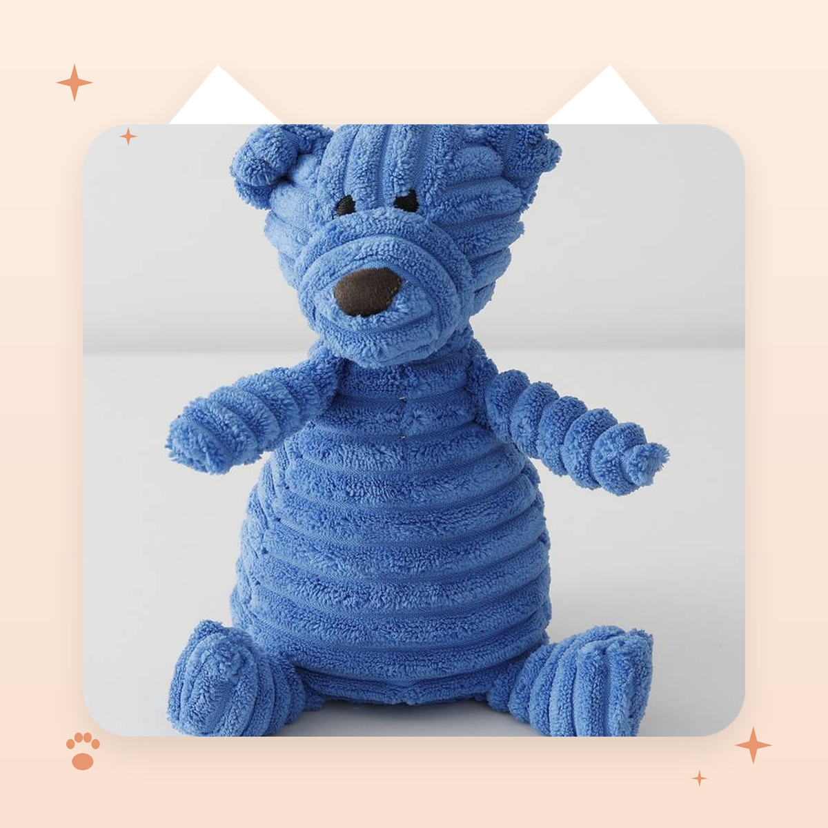 Corduroy Squeaky Plush Dog Toy