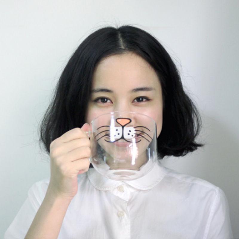 Cat Whiskers Glass Mug