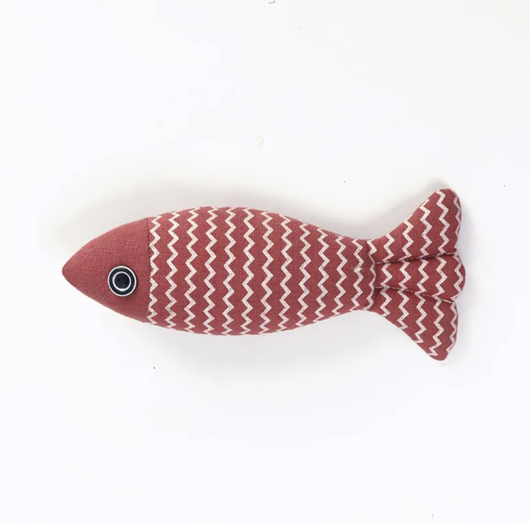 Linen Fish Kicker Toy