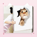 3D Peeking Cat Wall Sticker