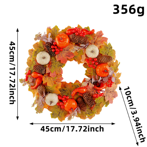 Harvest Pumpkin Wreath
