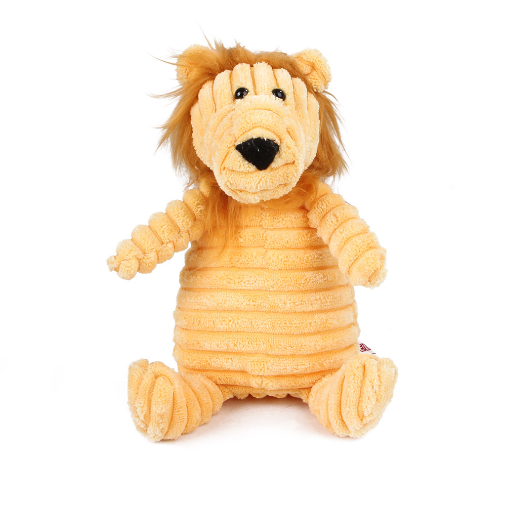 Corduroy Squeaky Plush Dog Toy