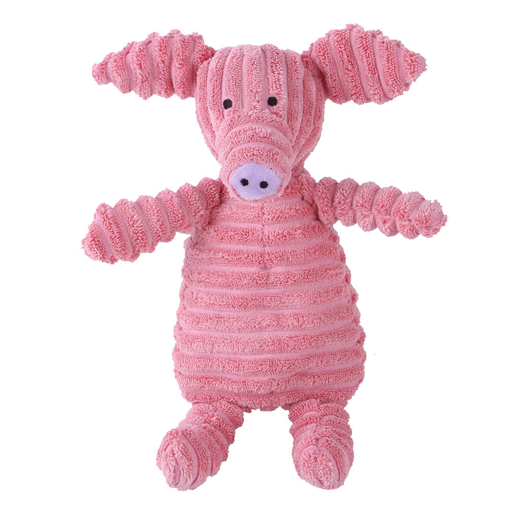 Corduroy Squeaky Plush Dog Toy