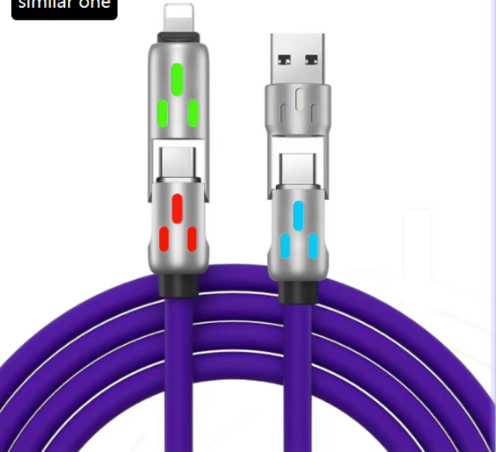 4-in-1 Glow Charging Cable