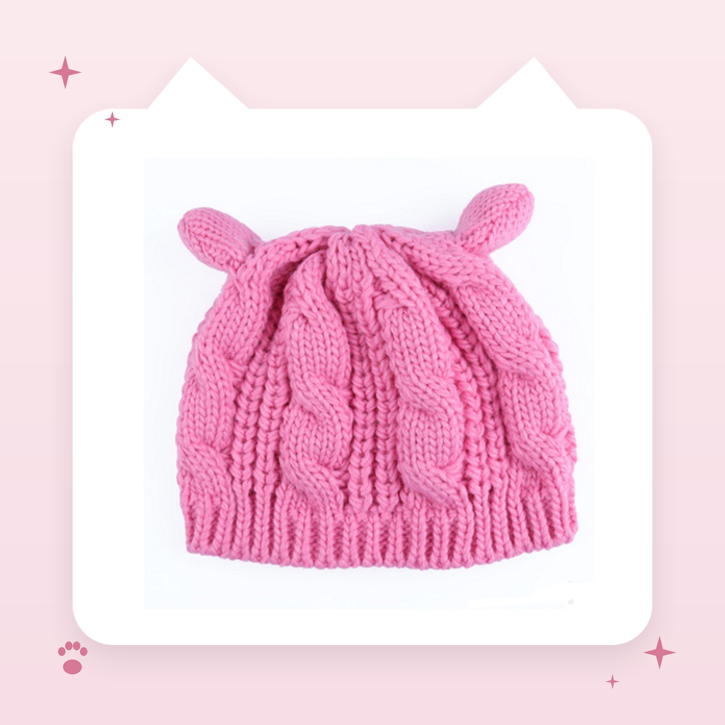 Knitted Cat Ear Beanie