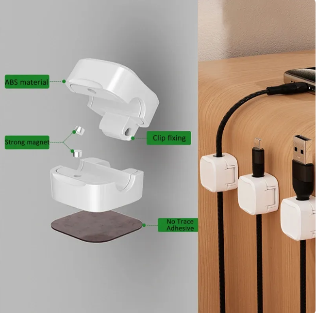 Magnetic Cable Clips (6-Pack)