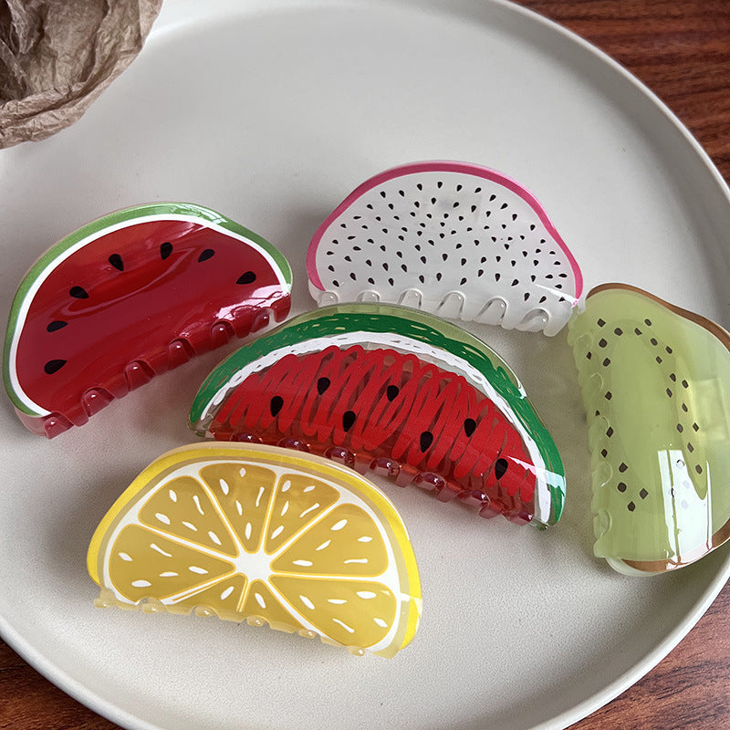 Fruit Slice Hair Claw Clip