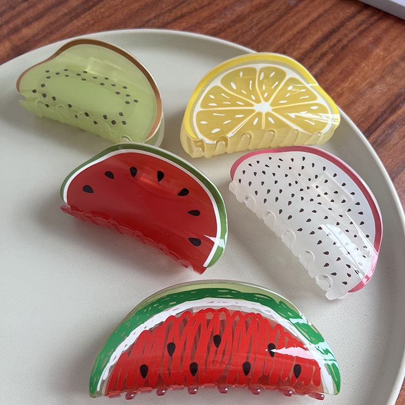 Fruit Slice Hair Claw Clip