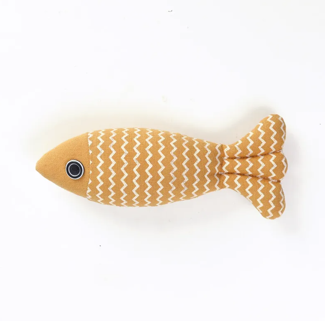 Linen Fish Kicker Toy