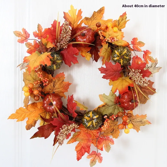 Harvest Pumpkin Wreath