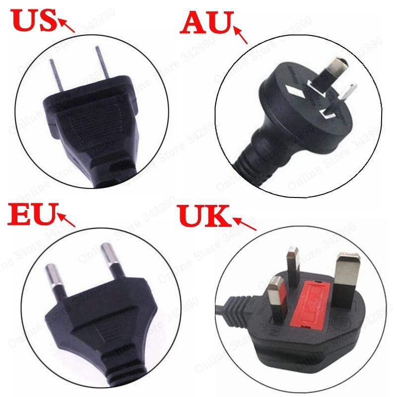 42V 2A Charger for 36V Lithium Battery Packs (US Plug)