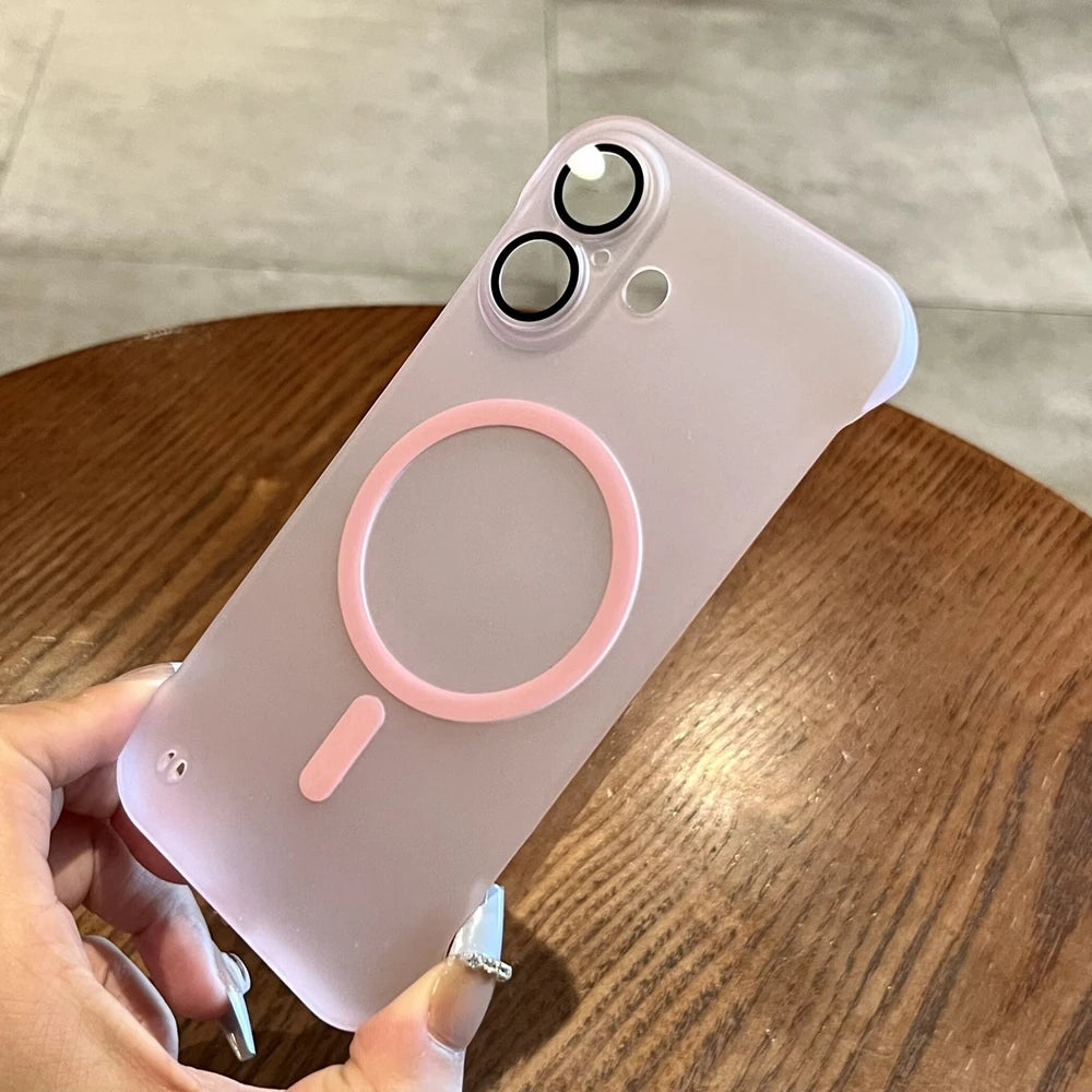 Frameless Matte Magnetic Case for iPhone