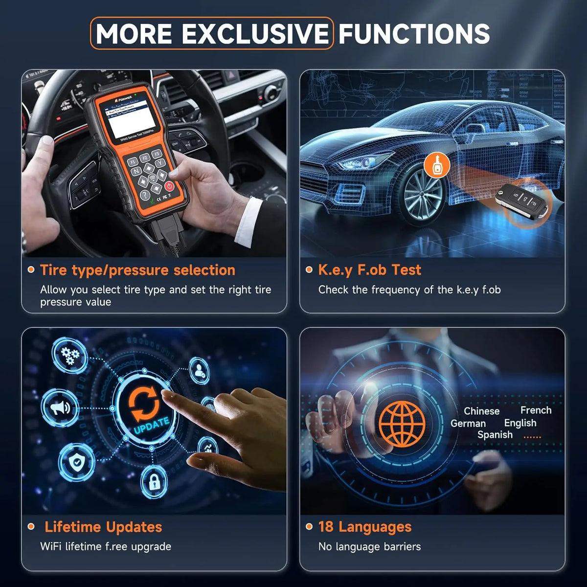 FOXWELL T2000 Pro TPMS Relearn & Programming Tool