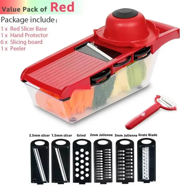 Multi-Blade Veggie Chopper & Slicer