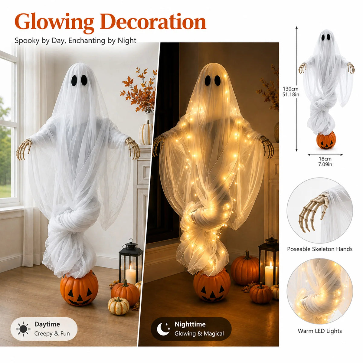 Glowing Garden Ghost