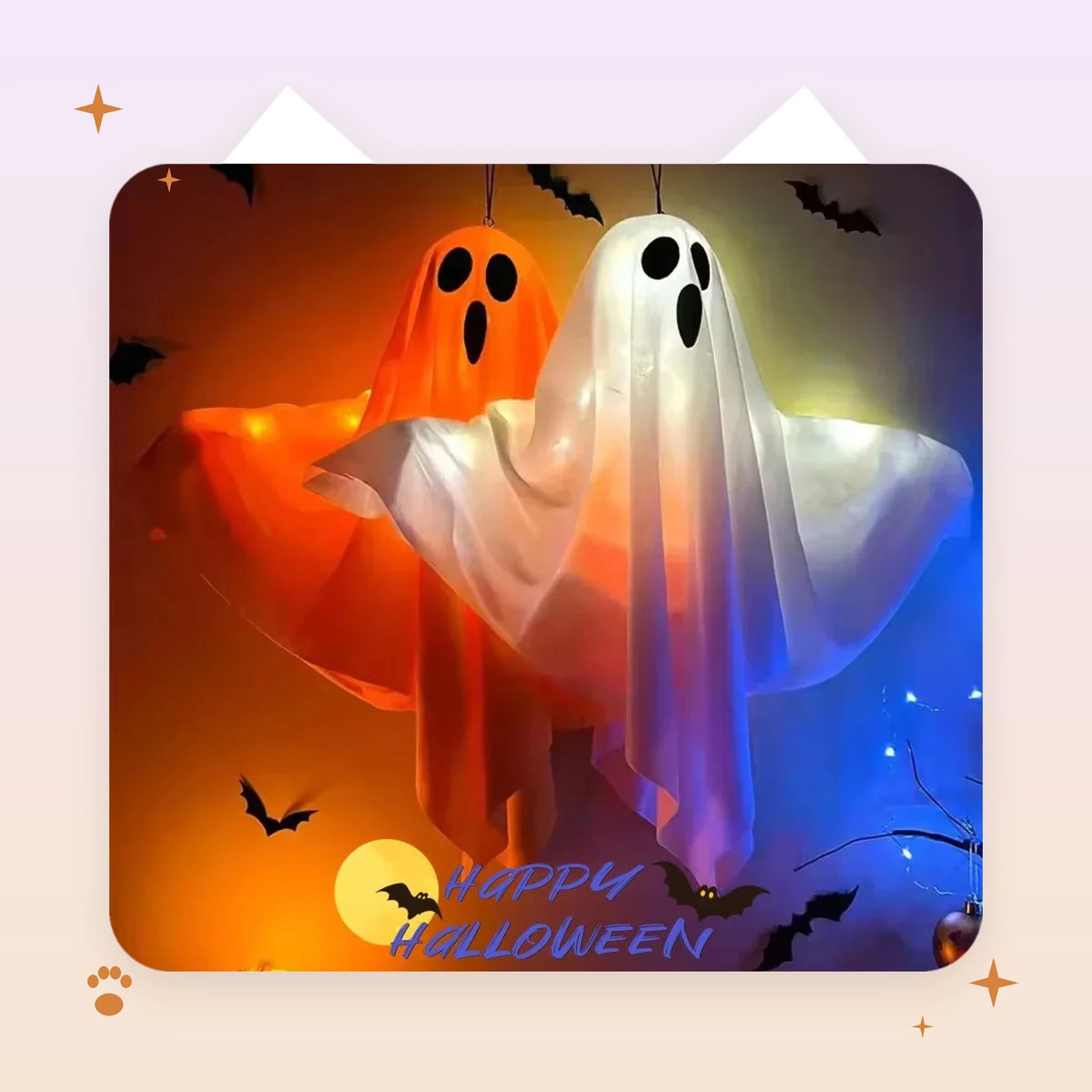 Glowing Hanging Ghost Lantern