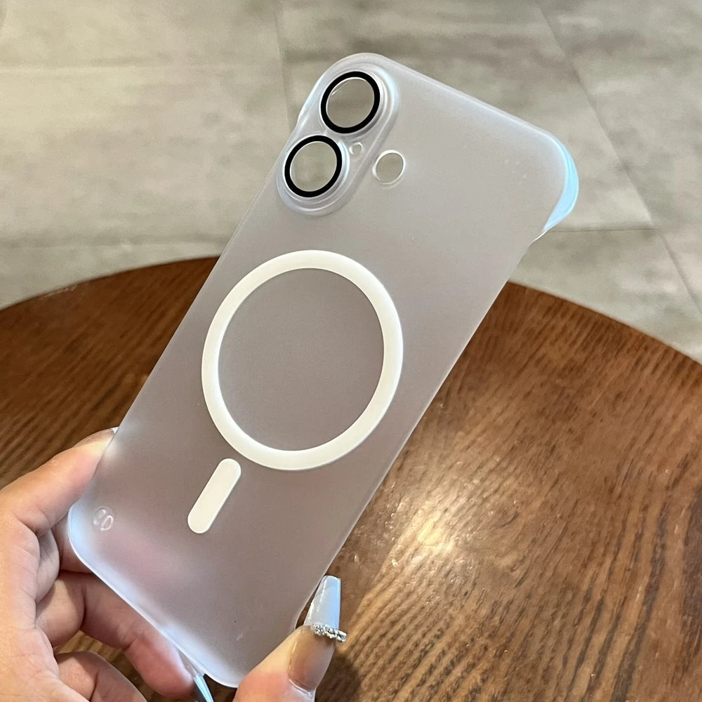 Frameless Matte Magnetic Case for iPhone