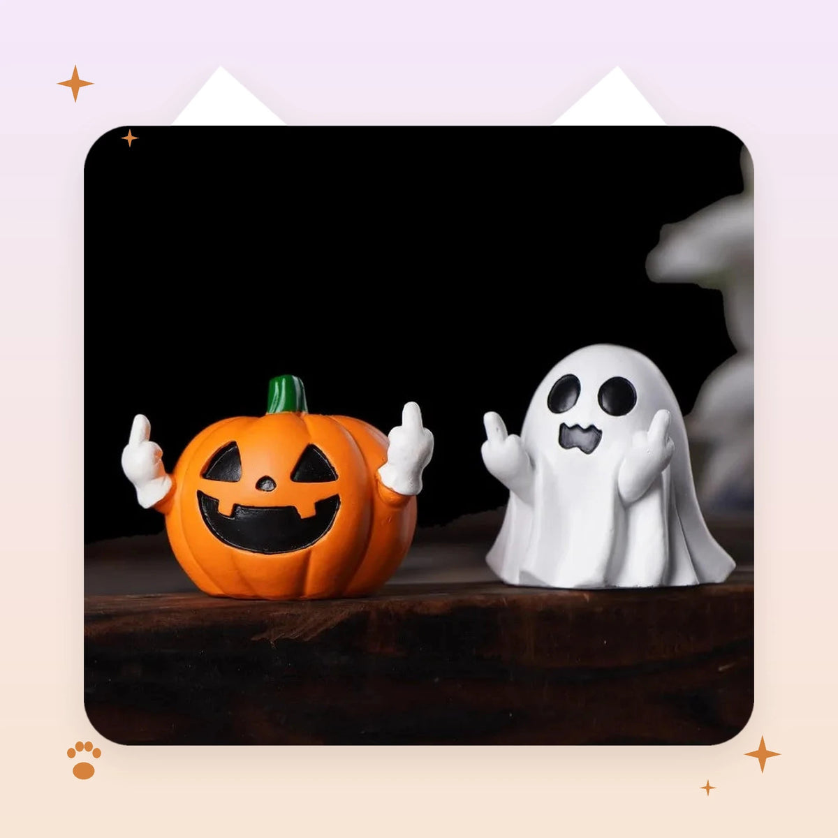 Cheeky Pumpkin Figurine