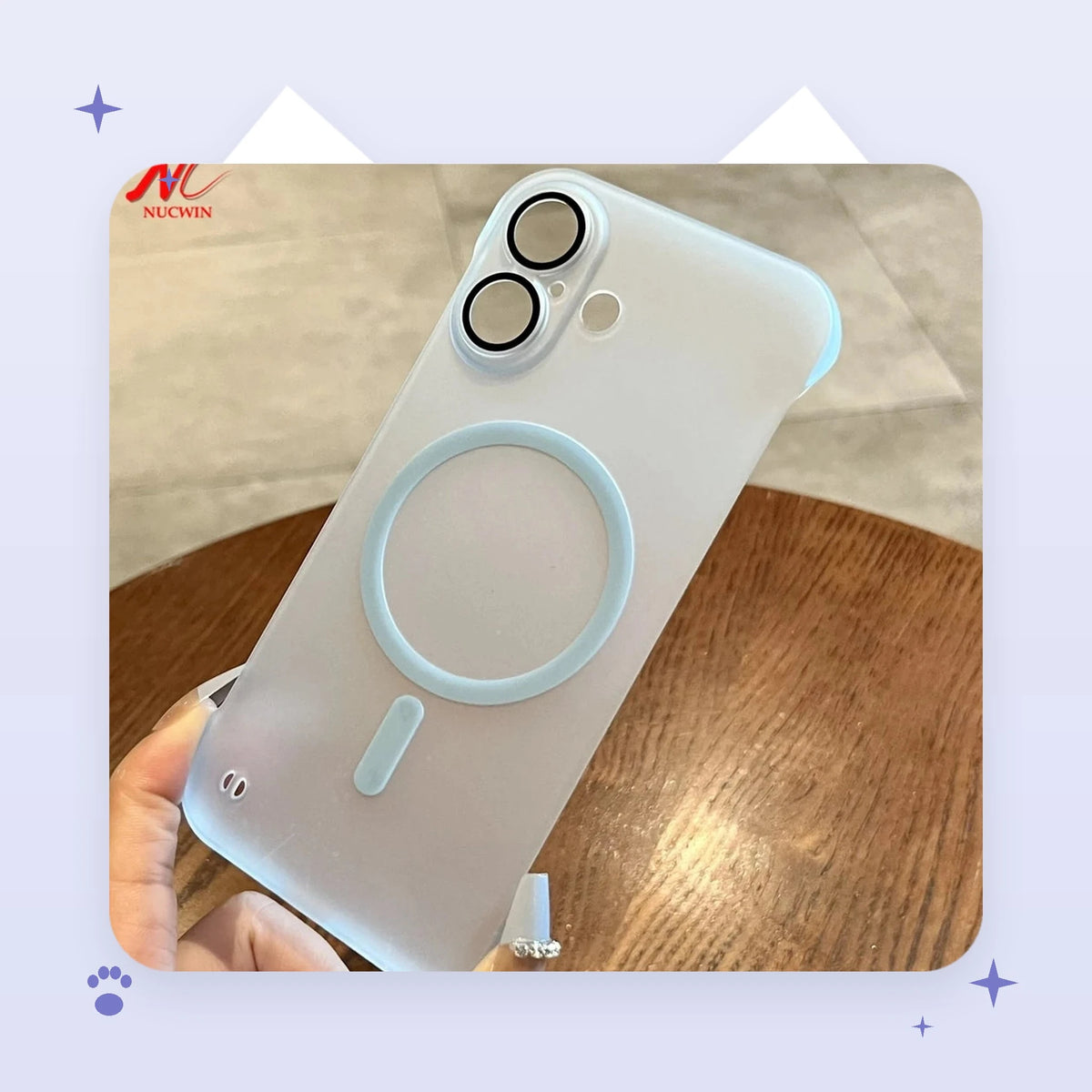 Frameless Matte Magnetic Case for iPhone