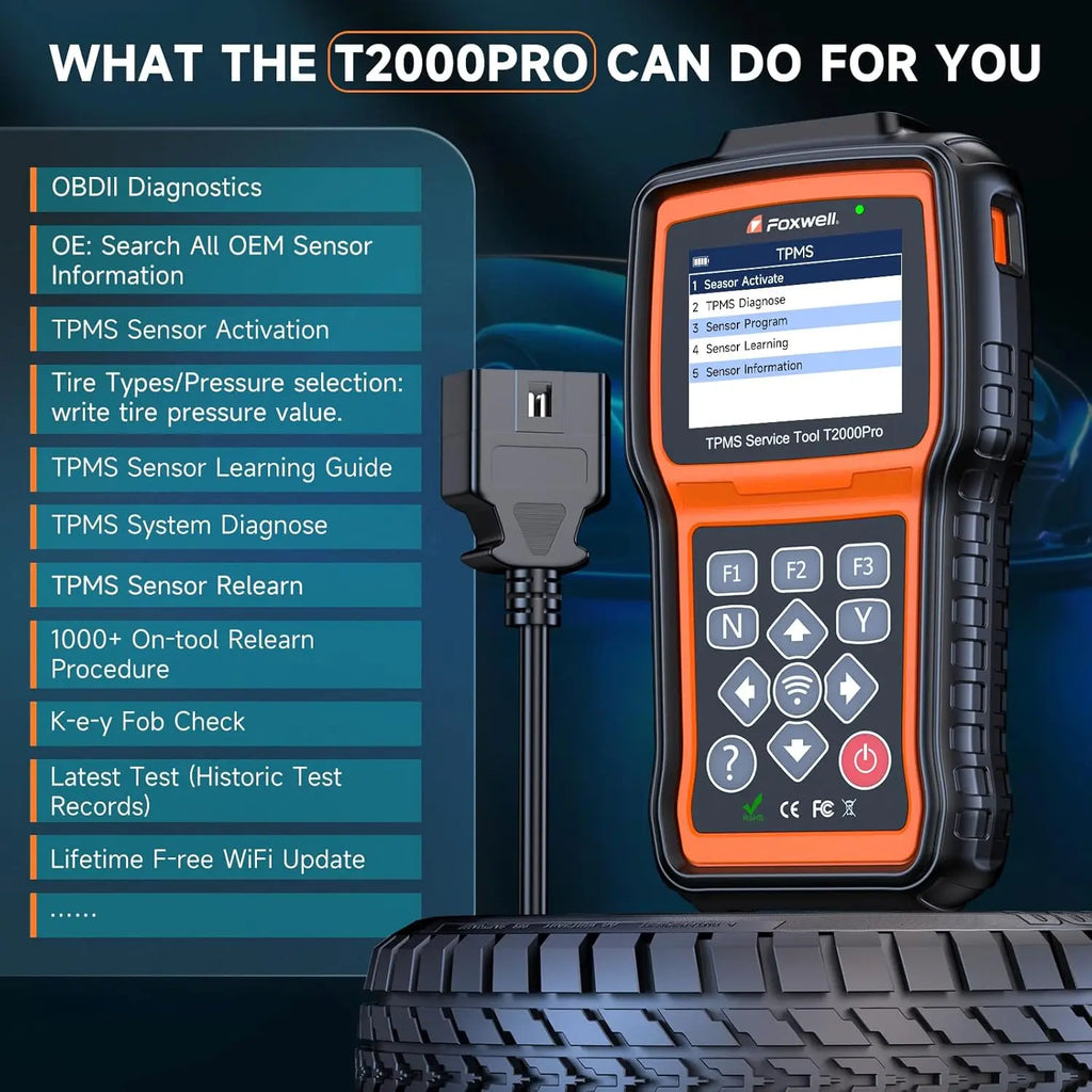 FOXWELL T2000 Pro TPMS Relearn & Programming Tool