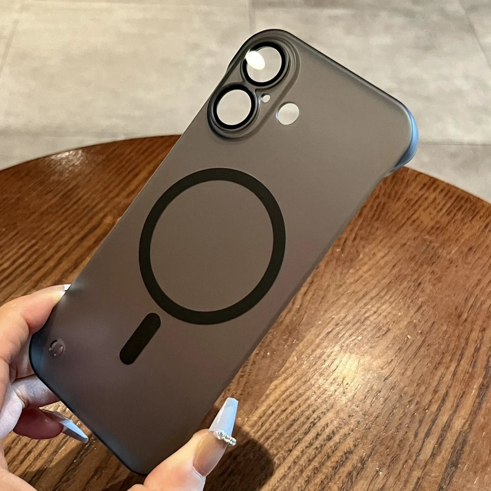 Frameless Matte Magnetic Case for iPhone