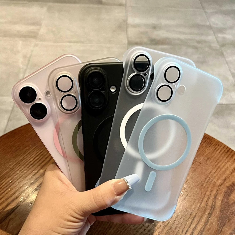 Frameless Matte Magnetic Case for iPhone