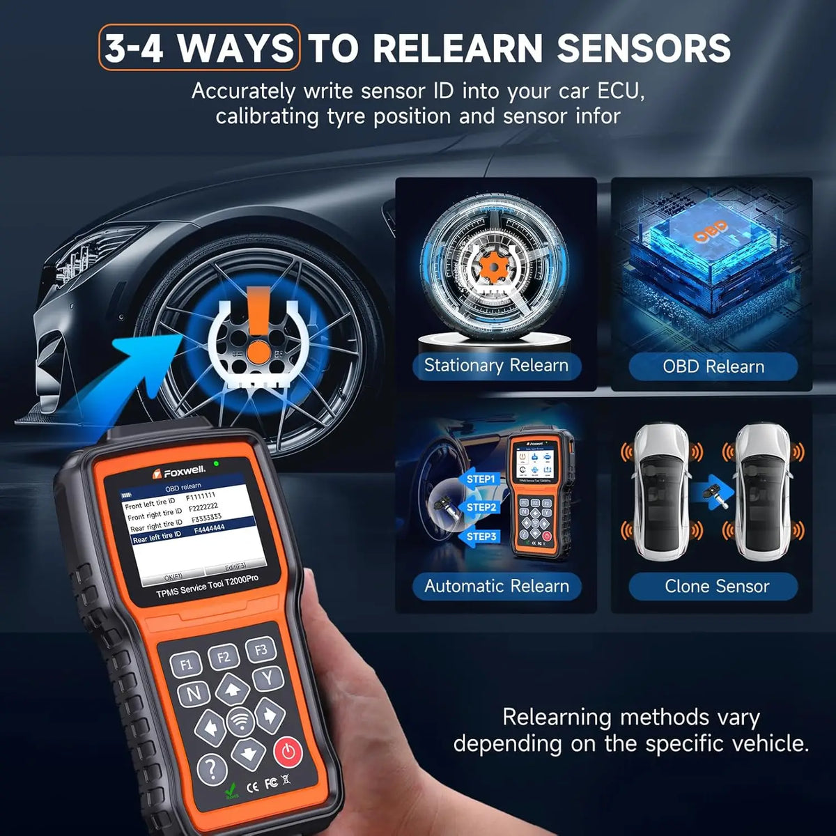 FOXWELL T2000 Pro TPMS Relearn & Programming Tool