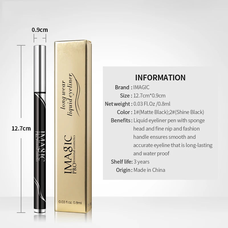 Waterproof Liquid Eyeliner Pen, Black