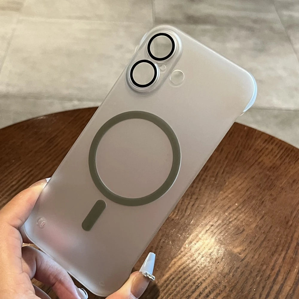 Frameless Matte Magnetic Case for iPhone