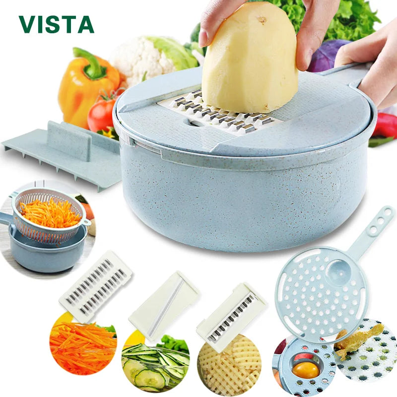 Multi-Blade Veggie Chopper & Slicer