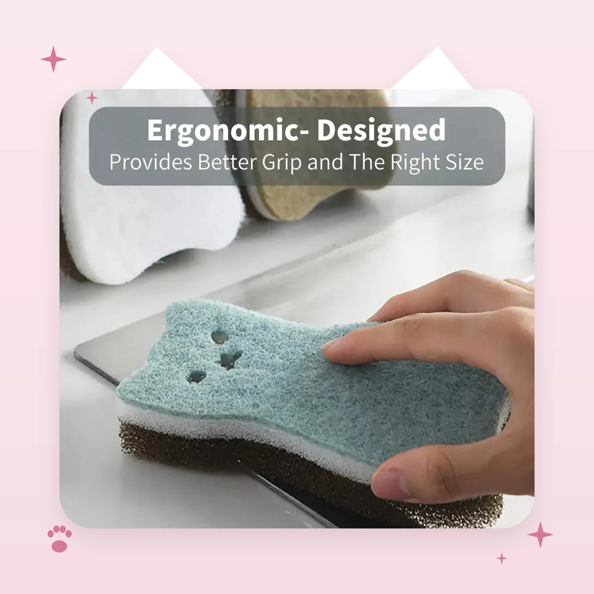 Cat Scrub Sponges (4-Pack)