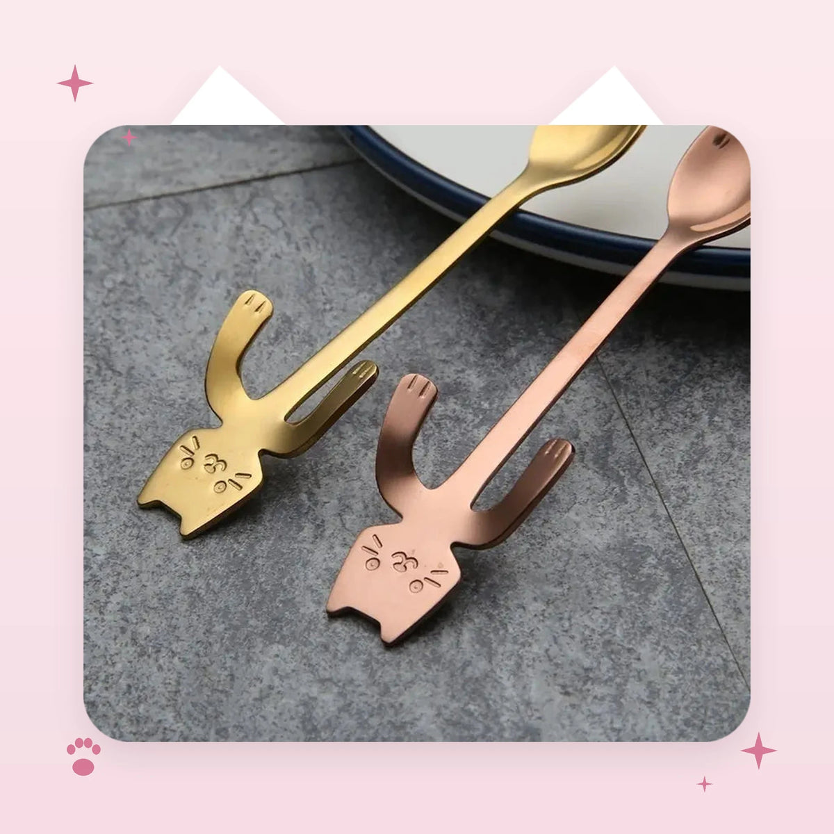 Hanging Cat Coffee Spoon