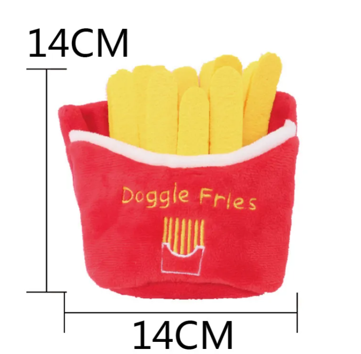 Foodie Squeaky Plush Dog Toy